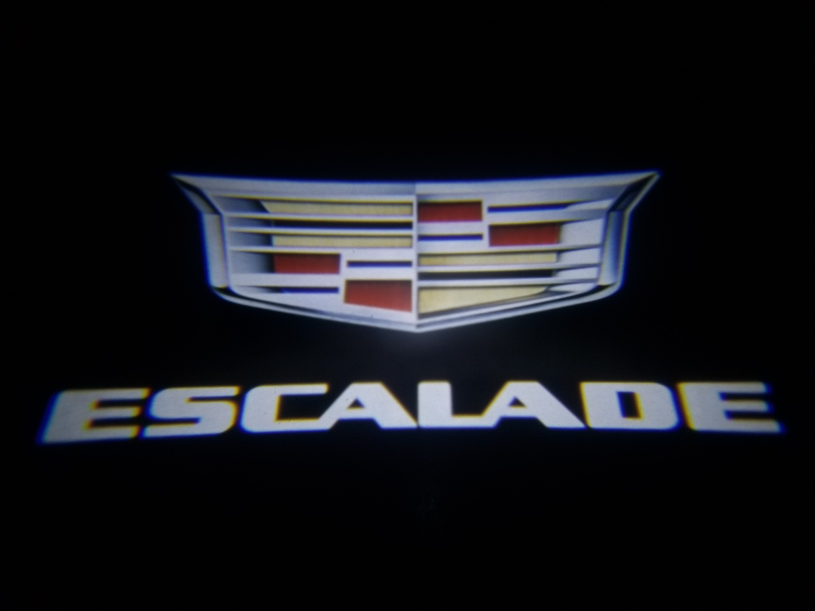 Cadillac escalade door logo lights discount