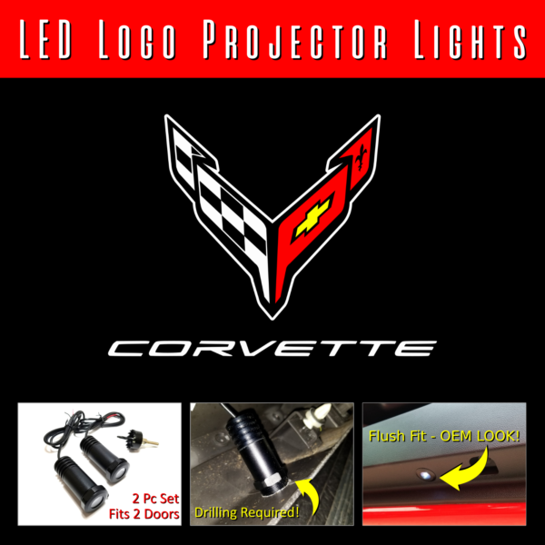 Lumenz 100957 - Chevy Corvette C8 LED Logo Projector Lights