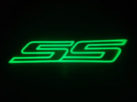 Lumenz 101378 Trailblazer SS Courtesy Logo LED Door Lights, Green