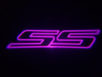 Lumenz 101378 Trailblazer SS Courtesy Logo LED Door Lights, Pink